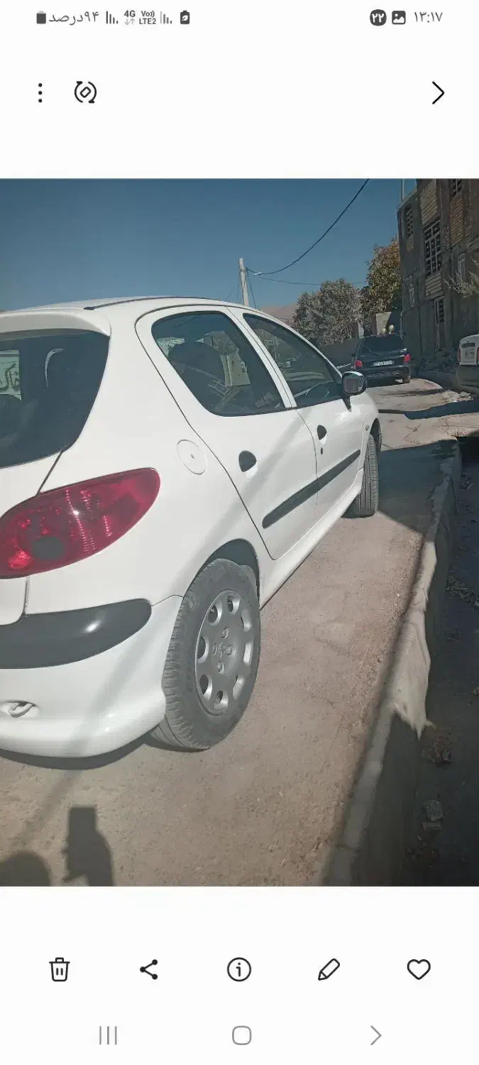 ۲۰۶تیپ۲ مدل ۸۷ عروسک|خودرو سواری و وانت|کازرون, |دیوار