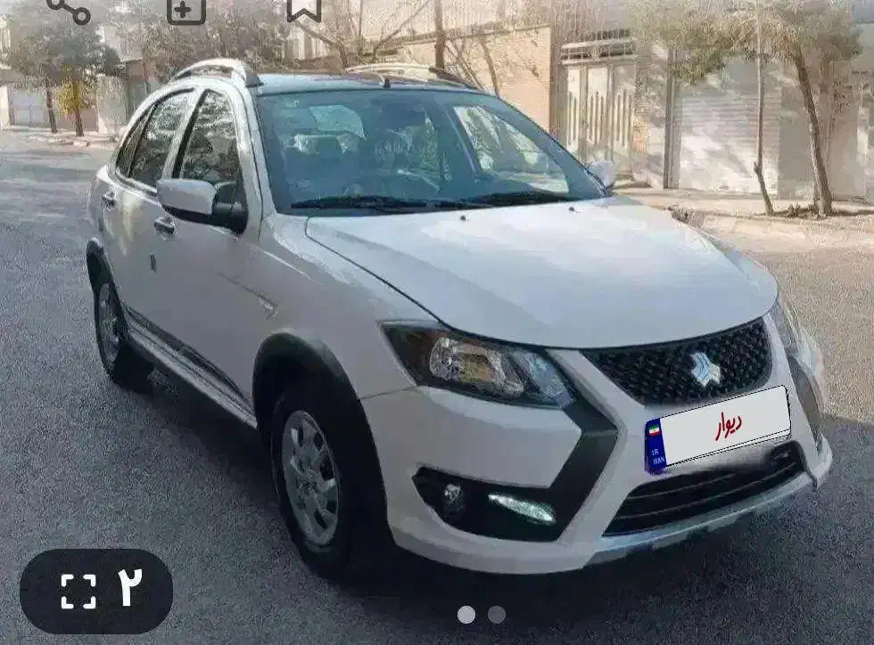 کوییک Rسفیدسقف مشکی پارس خودرویی|خودرو سواری و وانت|جیرفت, |دیوار