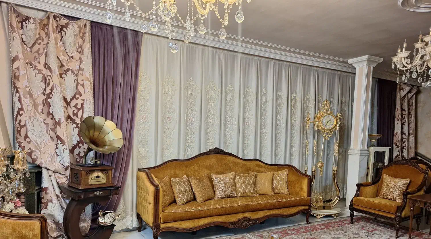 پرده پذیرایی نو|پرده، رانر، رومیزی|ورامین, ورامین|دیوار