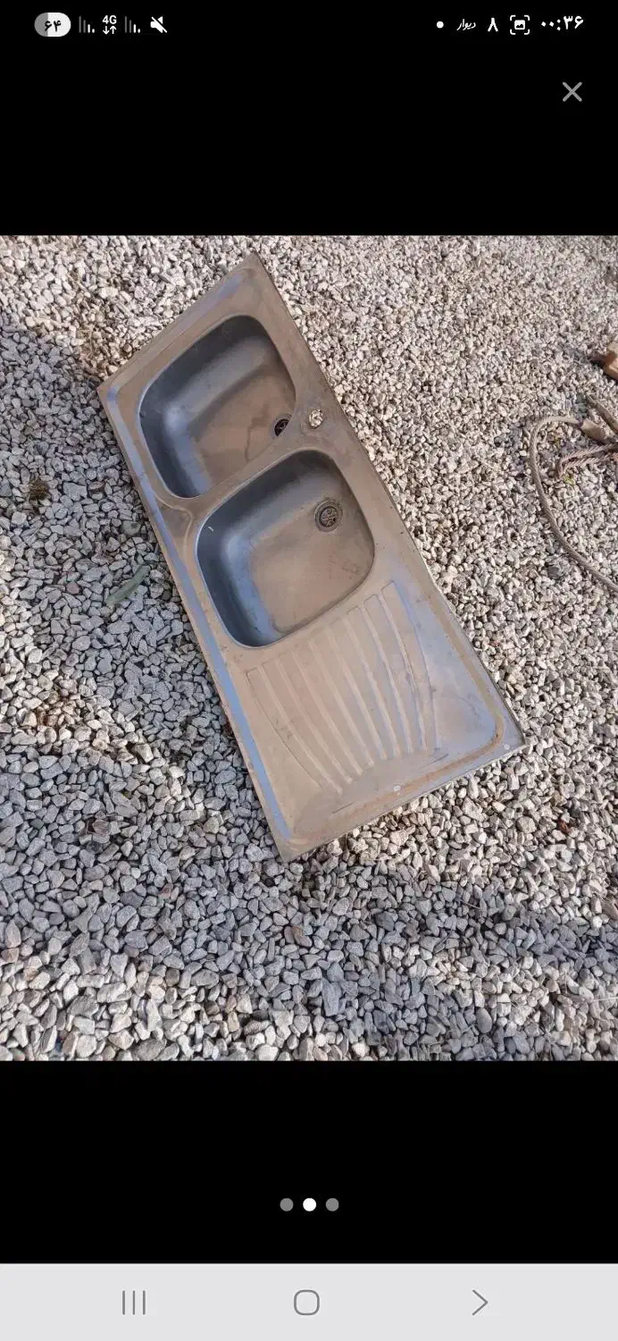 سینک ظرف شویی|آب‌چکان و نظم‌دهنده ظروف|بناب, |دیوار