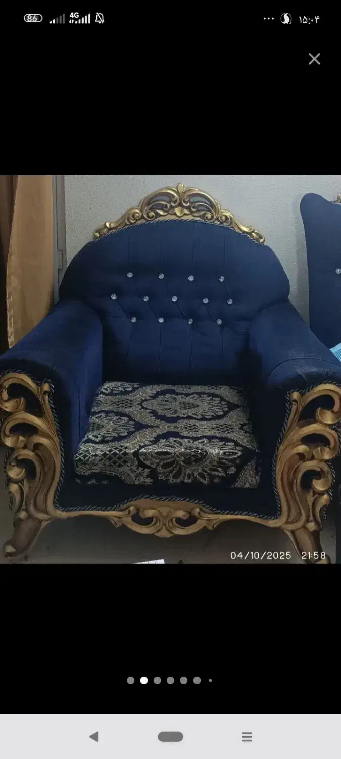 مبل 7 نفره و گل میز عسلی|مبلمان خانگی و میز عسلی|شاهین‌شهر, مسکن مهر|دیوار