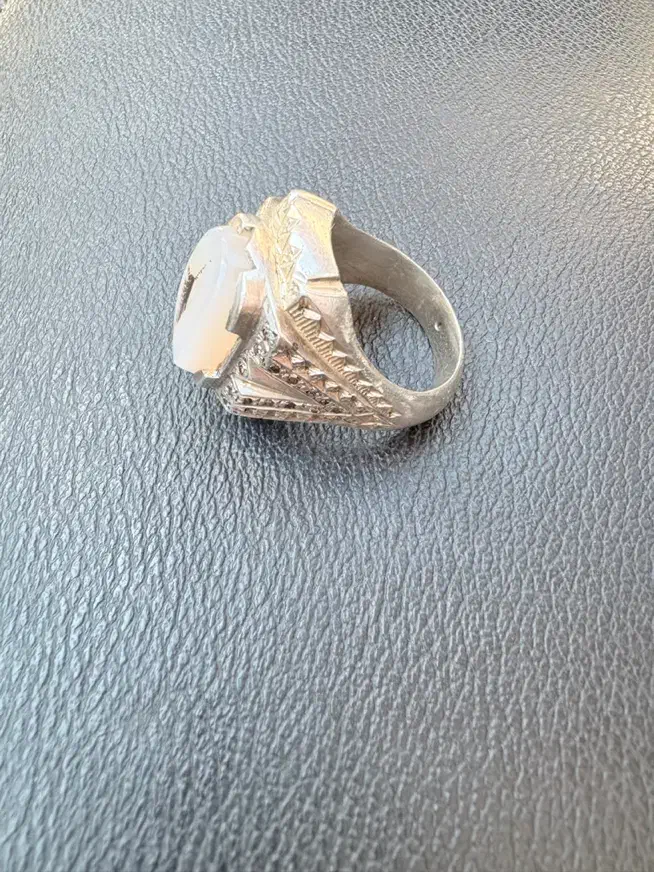 انگشتر نقره عیق تک درخت ۲لایه مخراج زمرد|جواهرات|گرگان, |دیوار