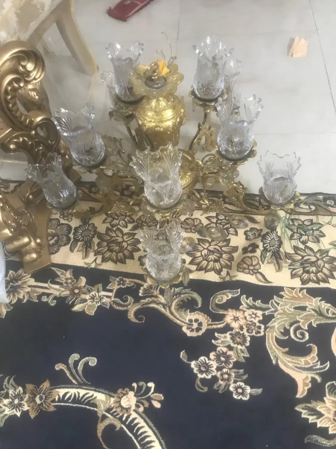 لوستر|لوستر و چراغ آویز|شهر ری, شهید غیوری (ابن باویه)|دیوار