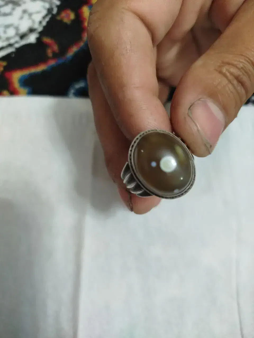 انگشتر نقره باباقوری نی نی دار  بسیار قدیمی|کلکسیون اشیاء عتیقه|قم, سالاریه|دیوار