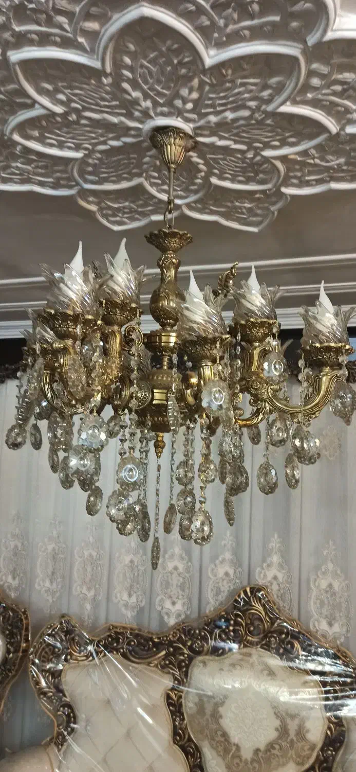 لوستر ۱۲شاخه|لوستر و چراغ آویز|همدان, |دیوار