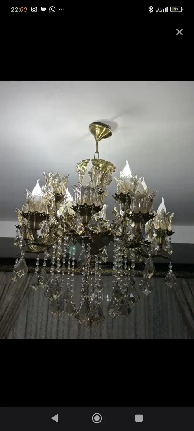 لوستر برنز|لوستر و چراغ آویز|کرمانشاه, |دیوار