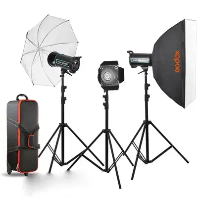 کیت فلاش استودیویی Godox Falsh Studio QS-400 II|دوربین عکاسی و فیلم‌برداری|اصفهان, خرم|دیوار