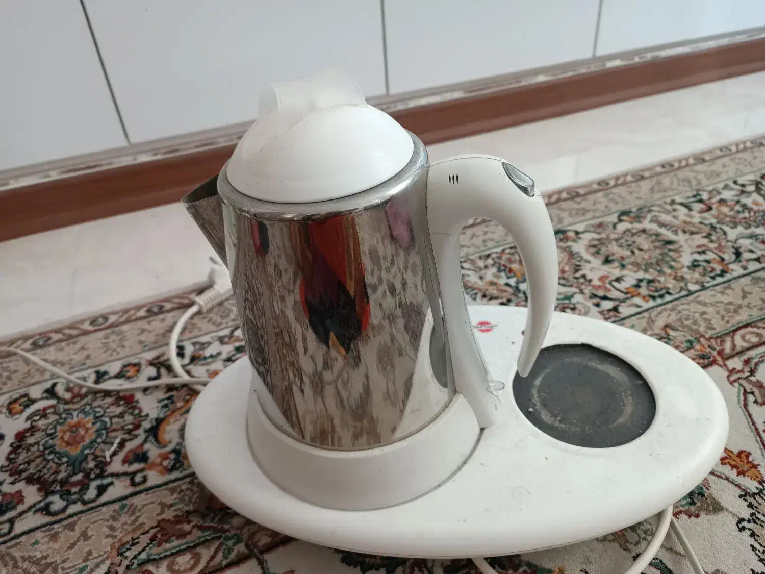 کتری برقی سالم و کارکرده پارس خزر|سماور، چای‌ساز، قهوه‌ساز|شیراز, شریف‌آباد|دیوار