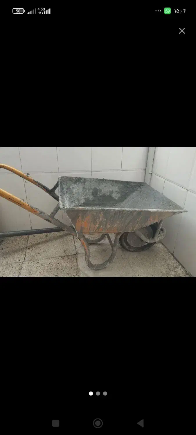 چرخ فرغون کارکرد در حد نو  2000000|مصالح و تجهیزات ساختمان|جوانرود, |دیوار