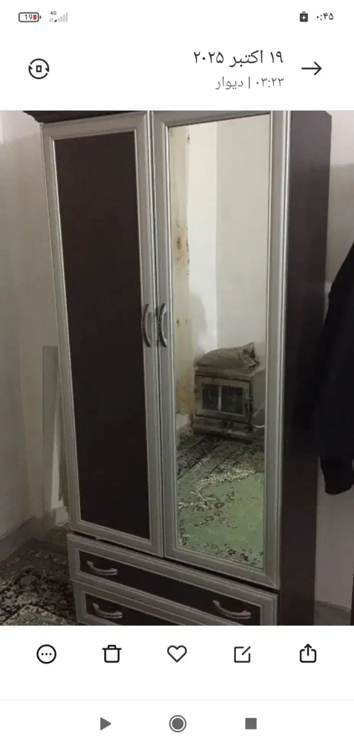 کمد قدی|جاکفشی، کمد، دراور|مینودشت, |دیوار