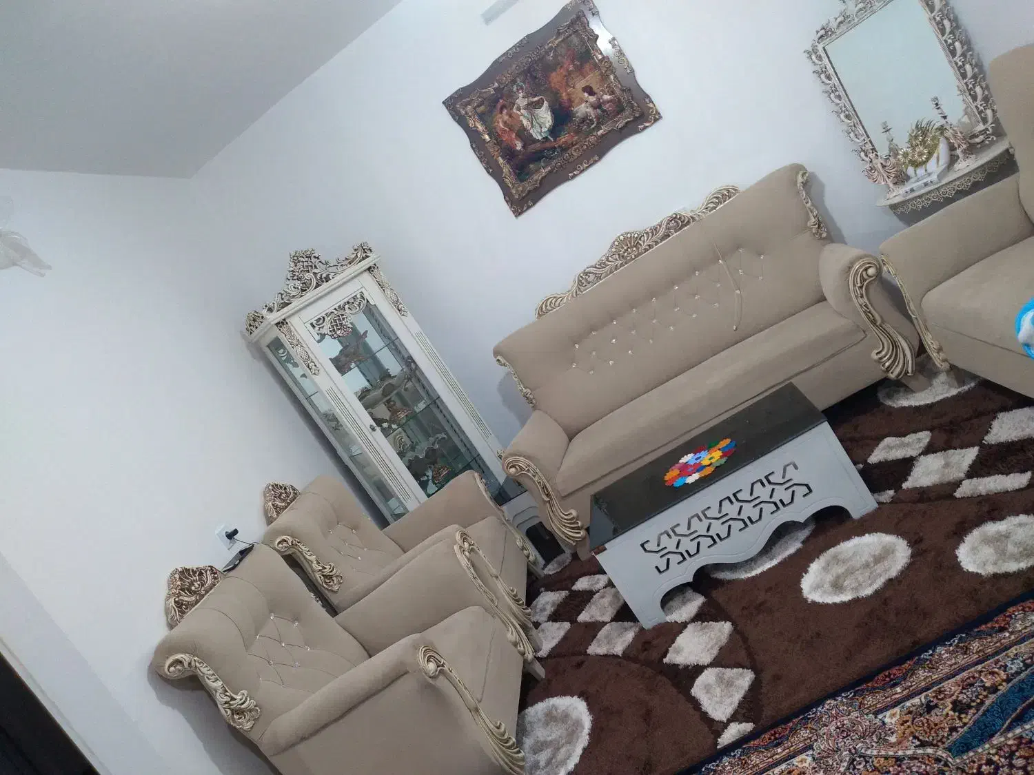 مبل ۷ نفره|مبلمان خانگی و میز عسلی|تاکستان, |دیوار