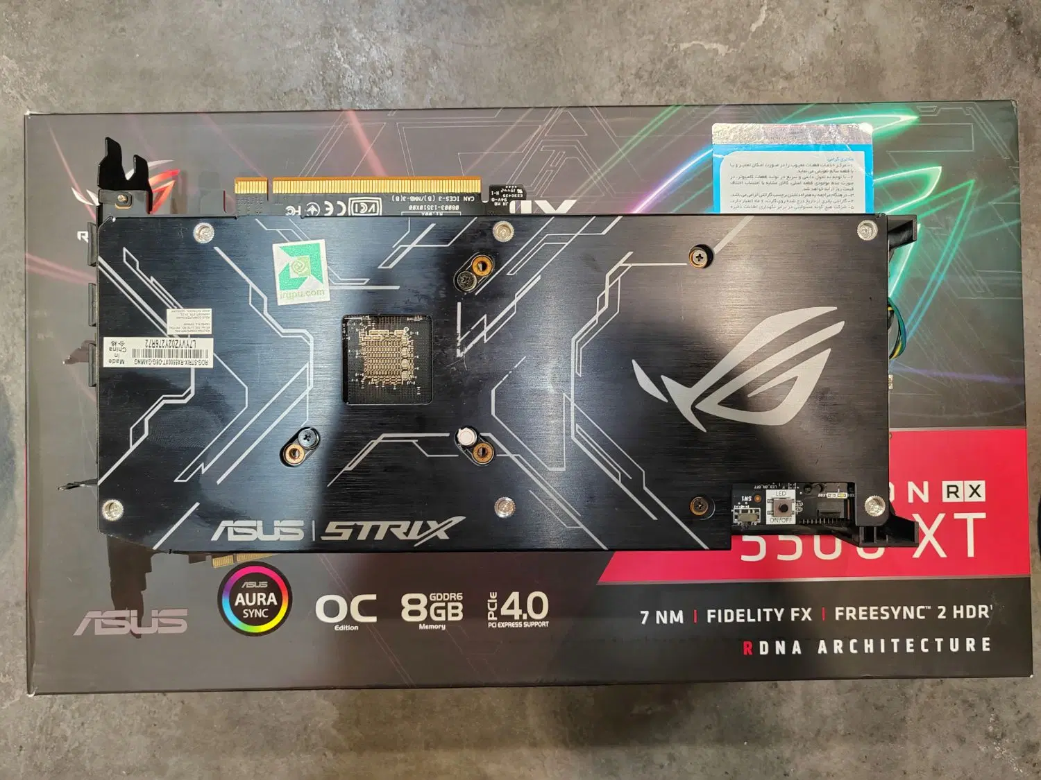 گرافیک RX 5500XT ایسوس سری ROG|قطعات و لوازم جانبی رایانه|مشهد, ارشاد|دیوار