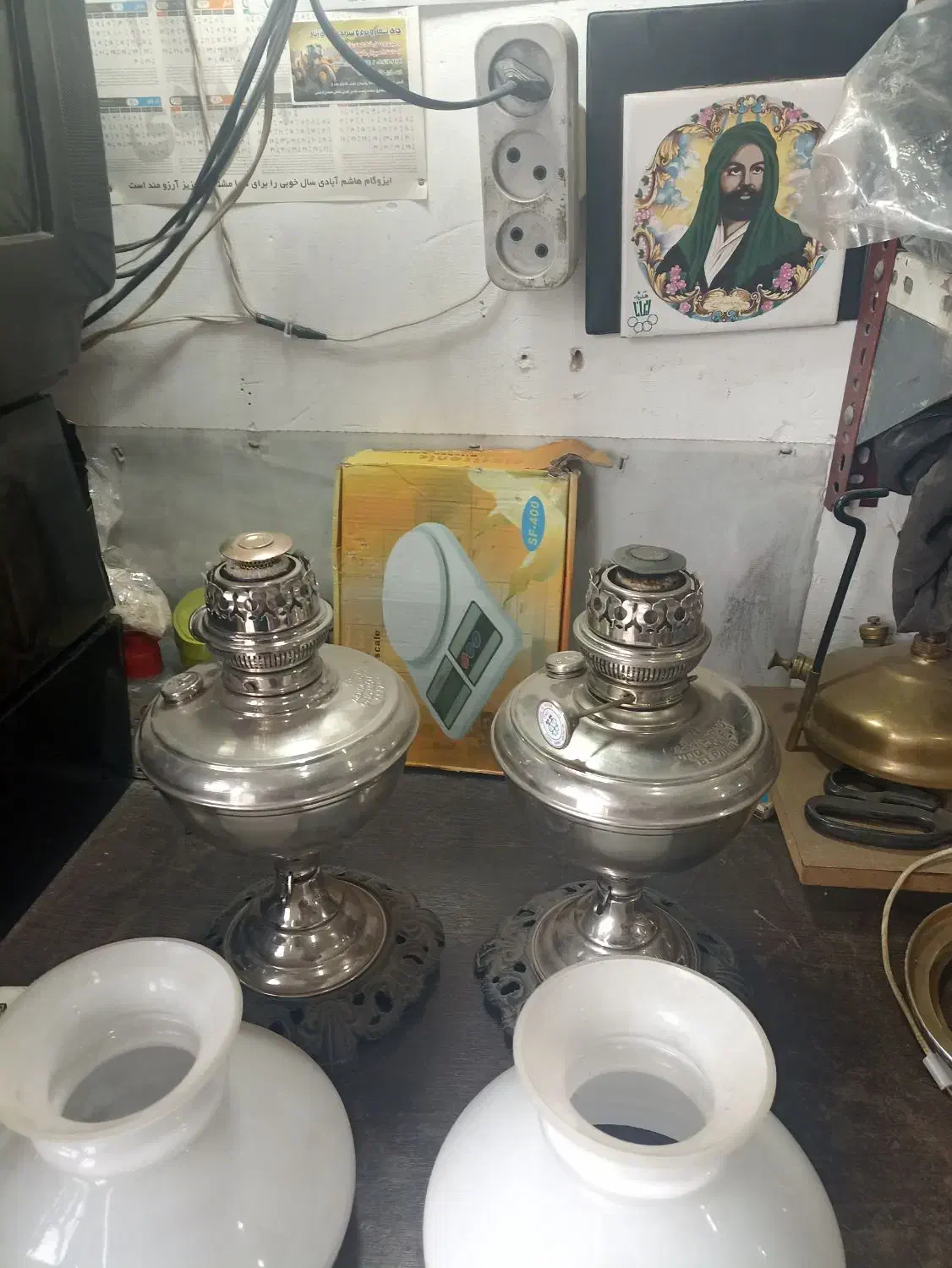 چراغ روسی|کلکسیون اشیاء عتیقه|سبزوار, سیادتی|دیوار