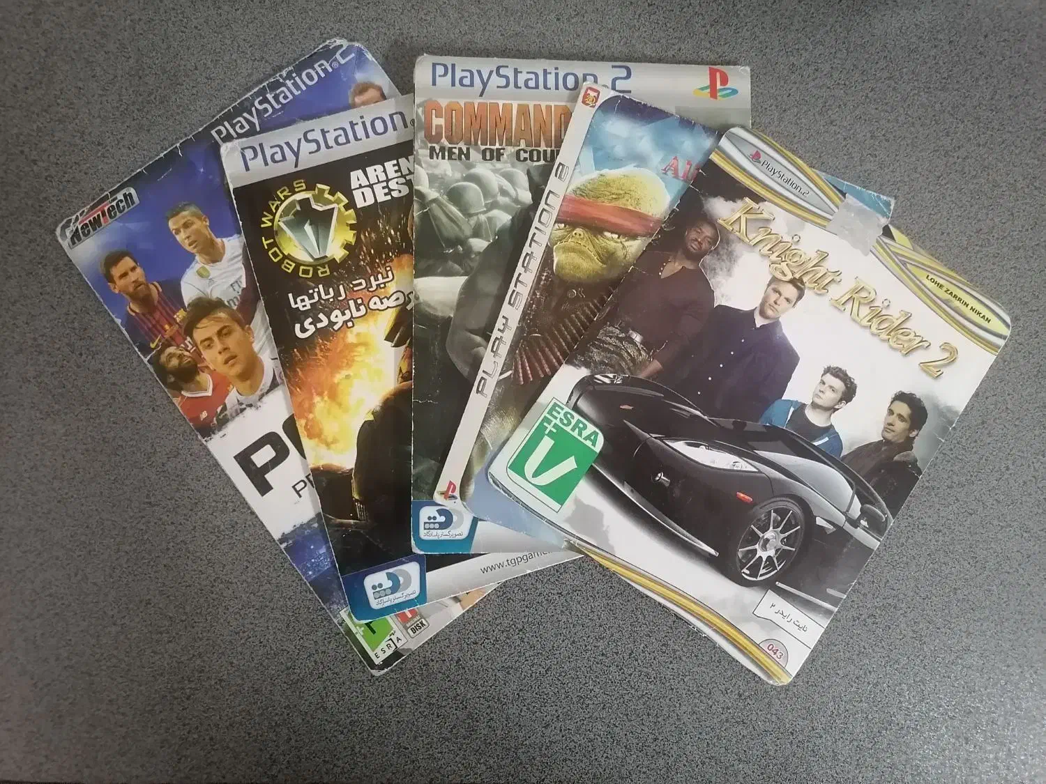 بسته ۵تایی بازی‌های PS2  (اصل و سالم)|کنسول، بازی ویدئویی و آنلاین|اصفهان, باغ فدک|دیوار