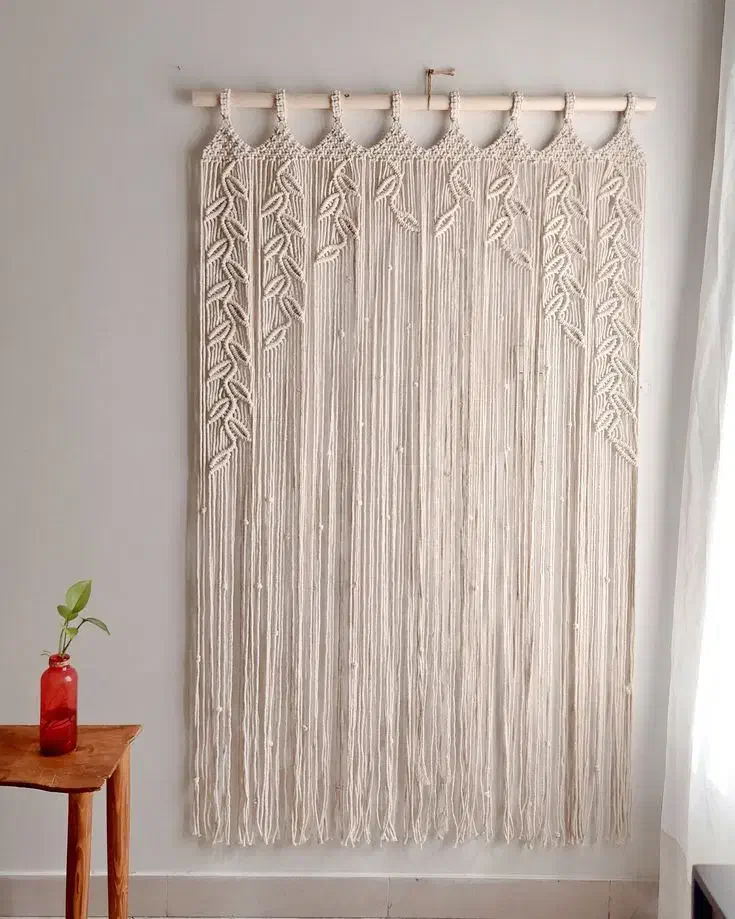 بافت انواع پرده مکرومه بافی|پرده، رانر، رومیزی|تهران, شمسآباد|دیوار