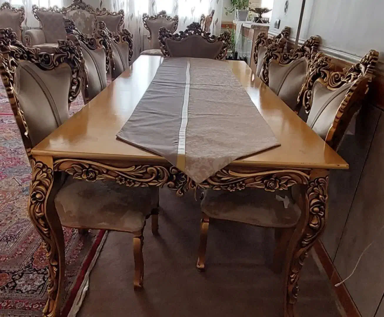 میز غذا خوری ۸ نفره|میز و صندلی غذاخوری|اسدآباد, |دیوار