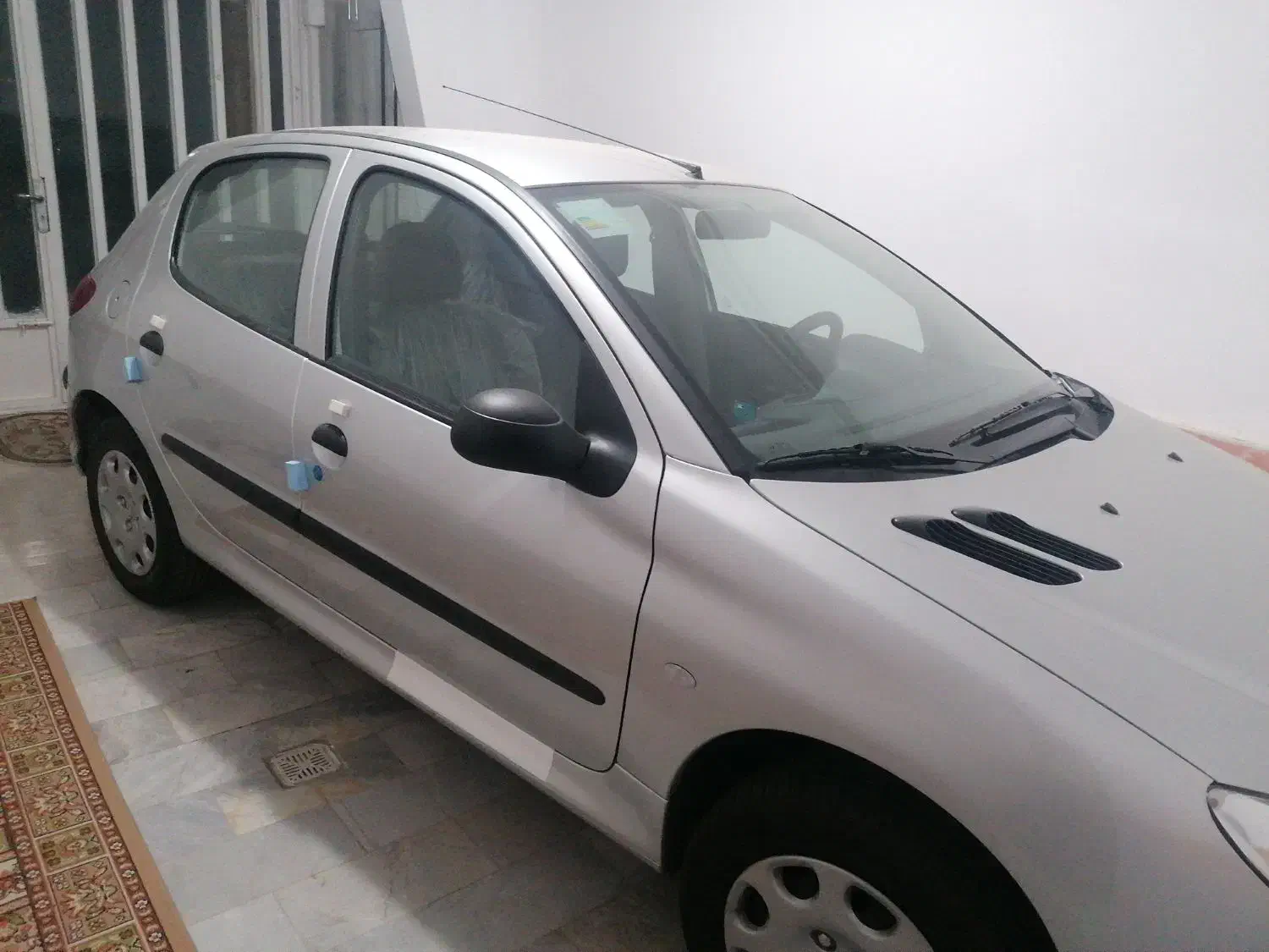 پژو 206 تیپ 2، نقره‌ای متالیک|خودرو سواری و وانت|سنندج, |دیوار