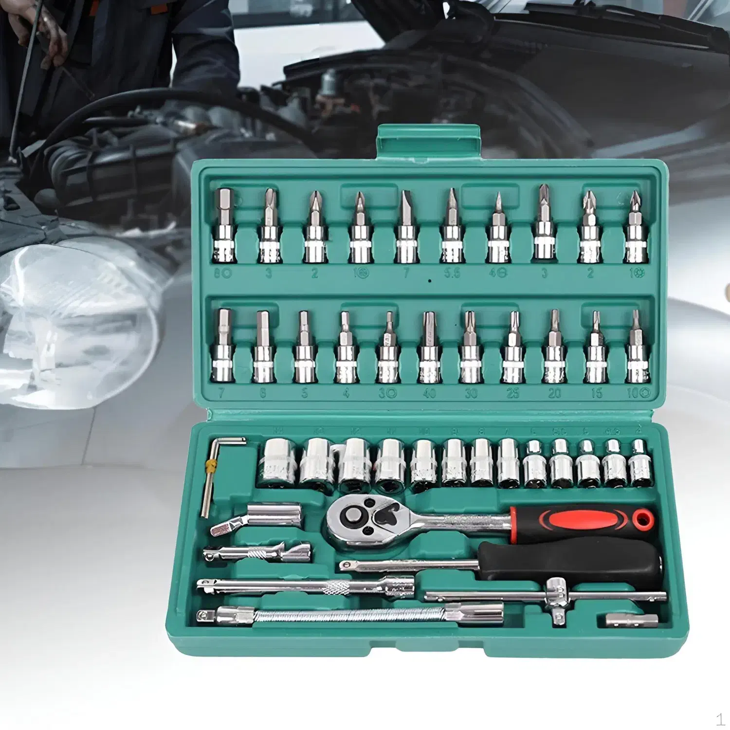 جعبه بکس ۴۵پارچه مدل MaxToolPro/ست کامل و بینظیر|ابزارآلات|میبد, |دیوار