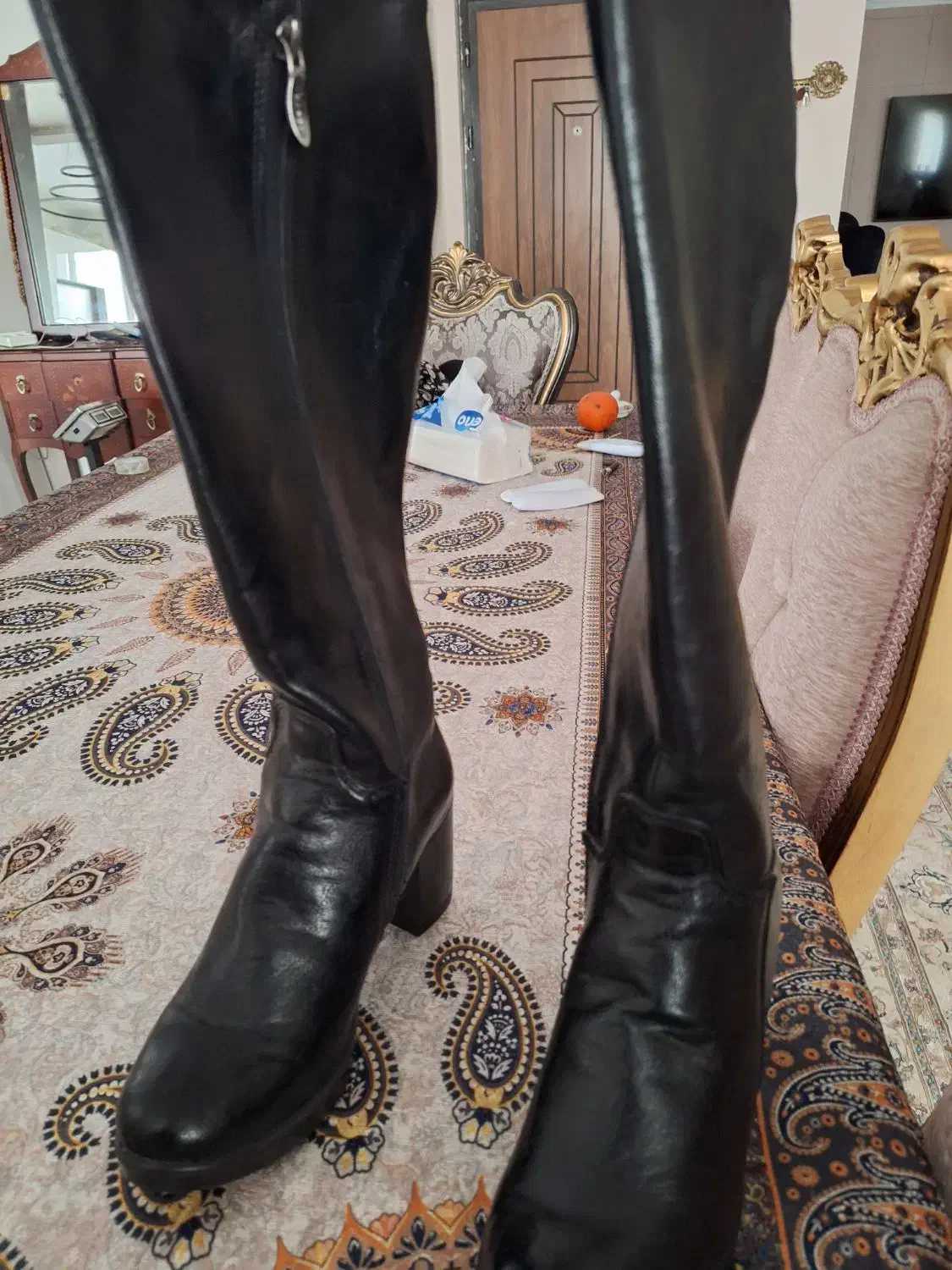 بوت بلند چرم طبیعی|کیف، کفش، کمربند|نوشهر, |دیوار