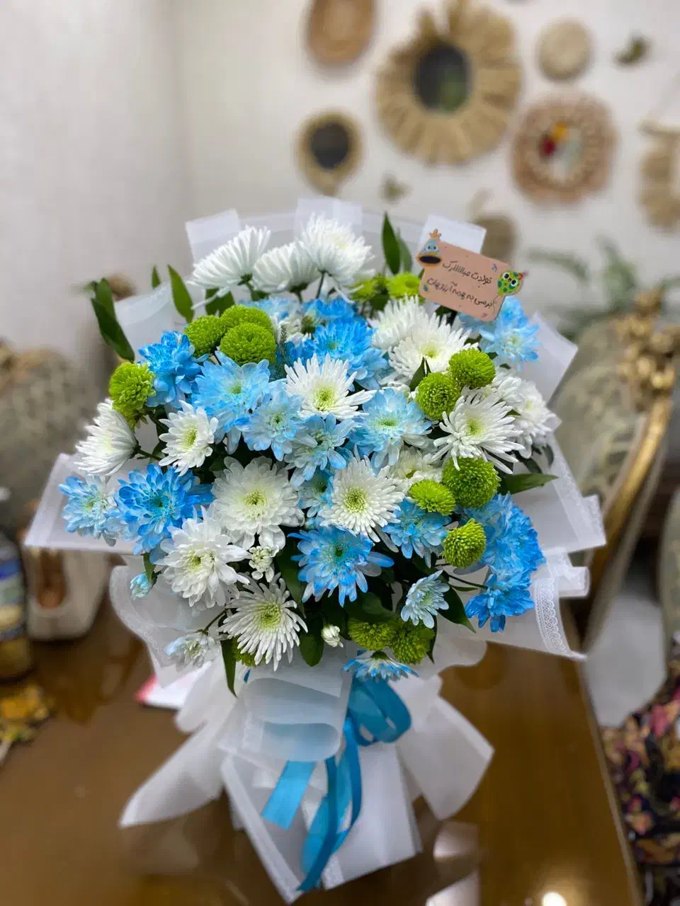 دستهکل رز|گل و گیاه طبیعی|فولادشهر, فولادشهر|دیوار