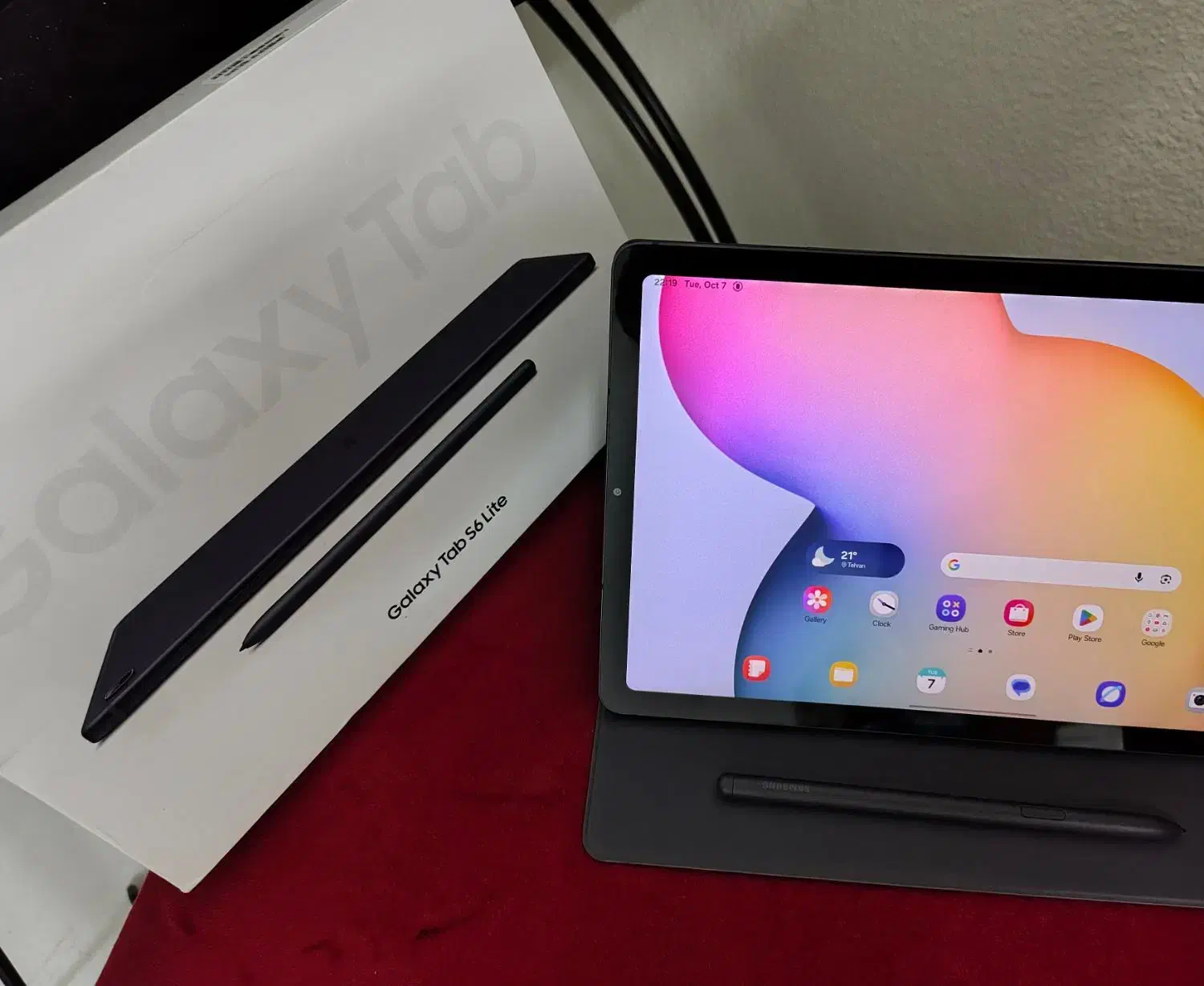 تبلت سامسونگ S6 lite 2024 به همراه کاور اورجینال|تبلت|تهران, مرزداران|دیوار