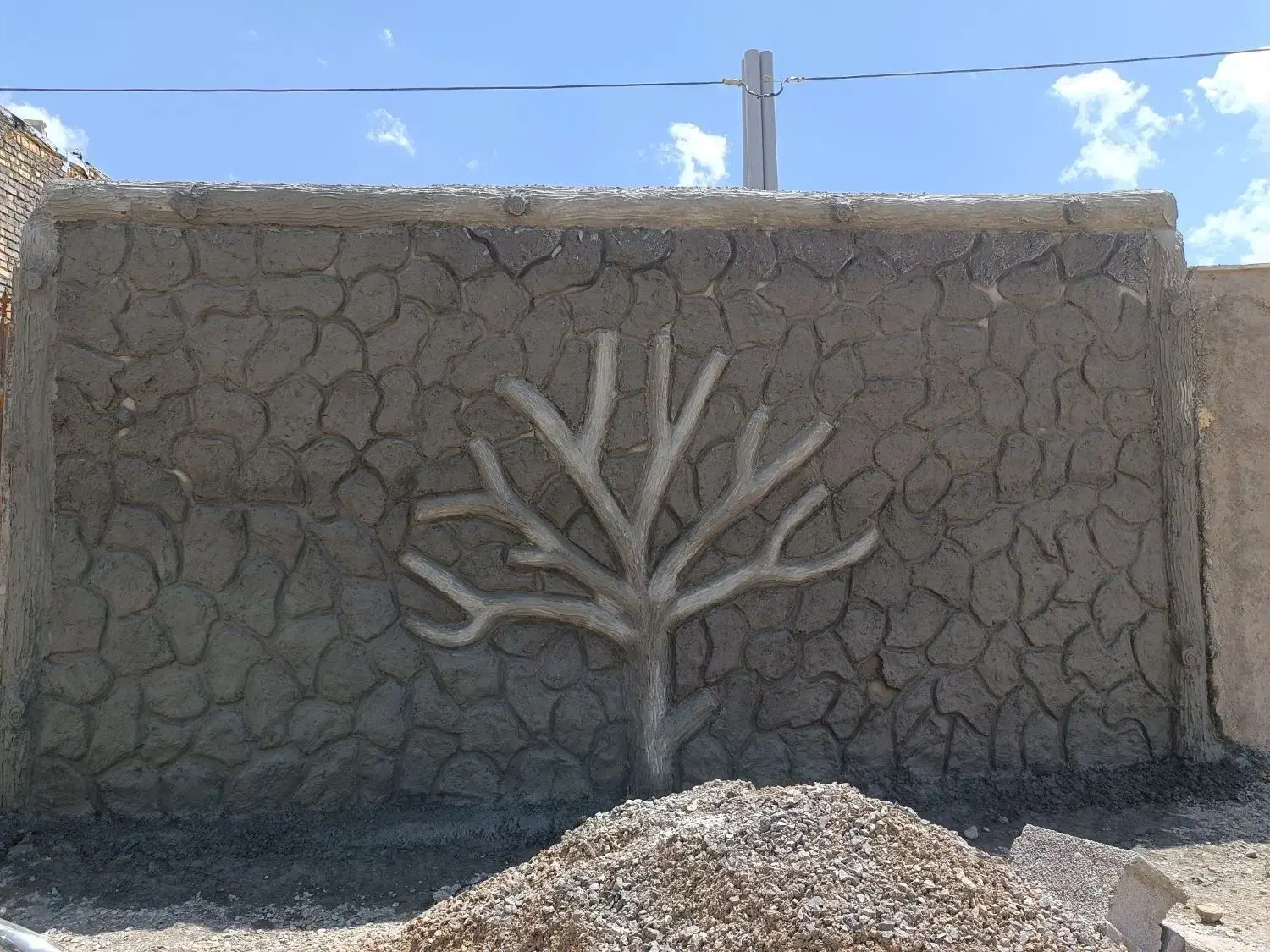 سیمان سنگ.سیمانکاری|خدمات پیشه و مهارت|خمین, |دیوار