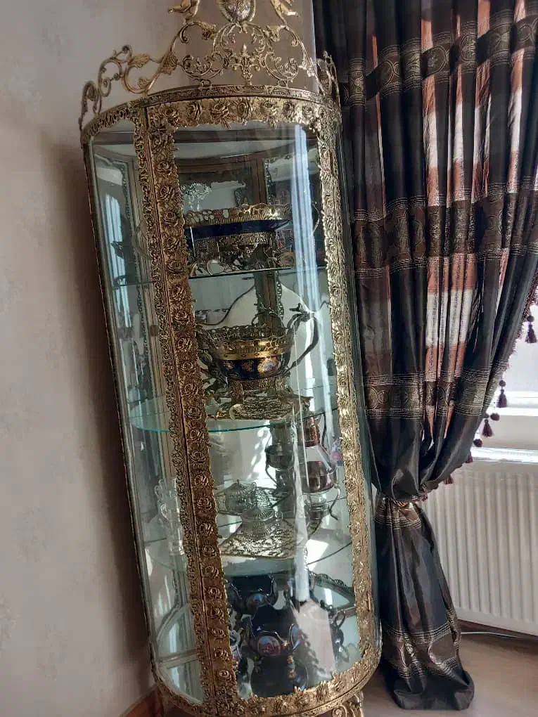 آینه کنسول و بوفه برنزی|بوفه، ویترین، کنسول|تبریز, |دیوار