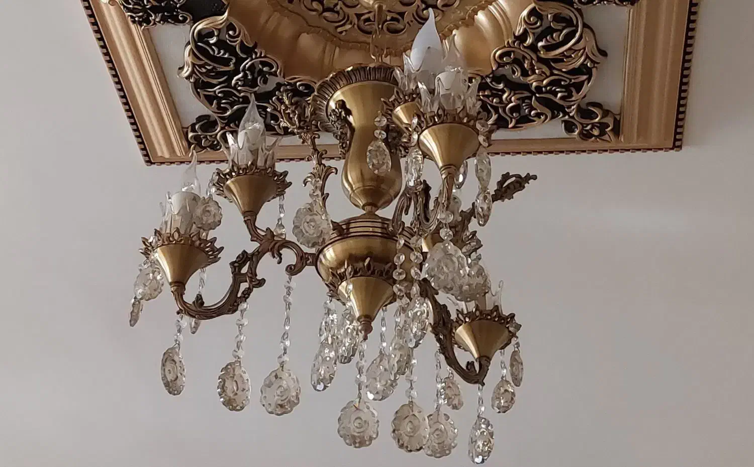 لوستر برنز|لوستر و چراغ آویز|قزوین, |دیوار