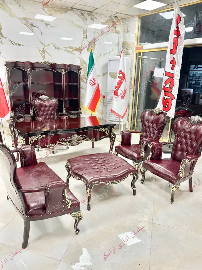 ARAMCO مبلمان کلاسیک اداری مدیریت پایه رنگی صندلی|مبلمان اداری|تهران, آبشار|دیوار
