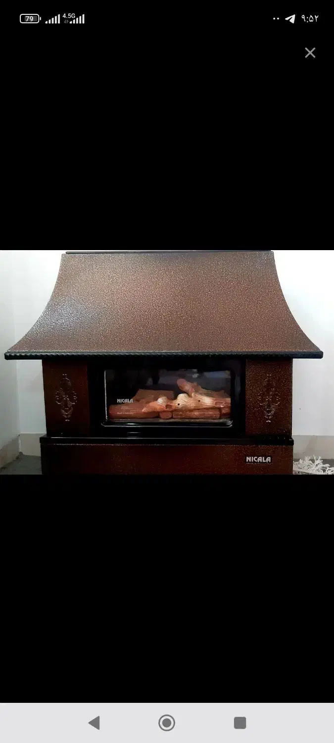 بخاری شومینه ای نیک کالا|بخاری، هیتر، شومینه|ایوان, |دیوار