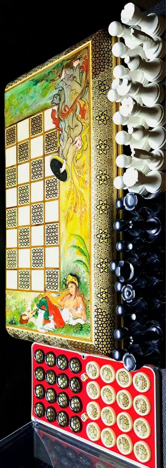 تخته نرد و صفحه شطرنج خاتم (بانو)|اسباببازی|تهران, تهرانسر غربی|دیوار