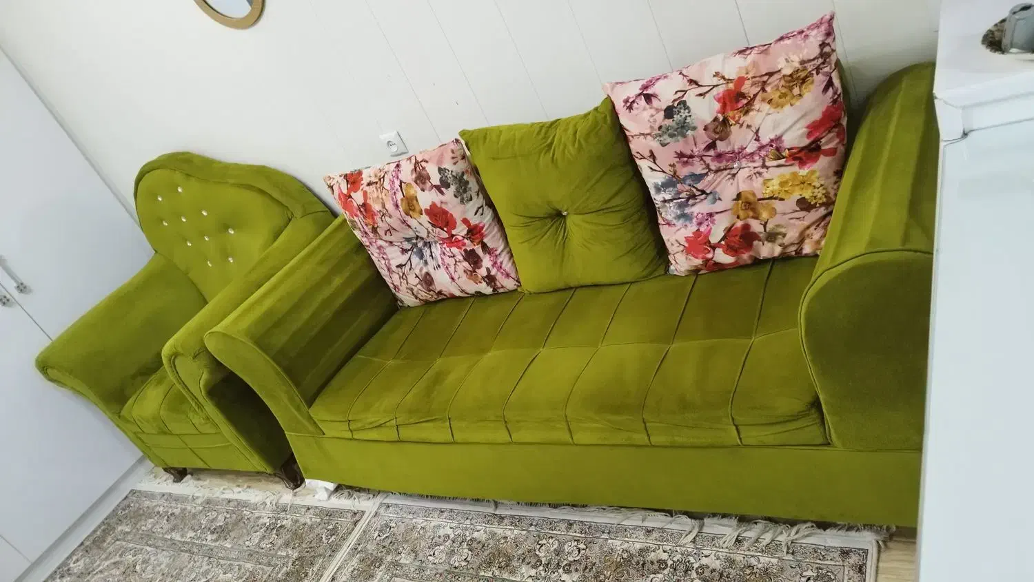 نیم ست به همراه جلو مبلی|مبلمان خانگی و میز عسلی|سلماس, |دیوار