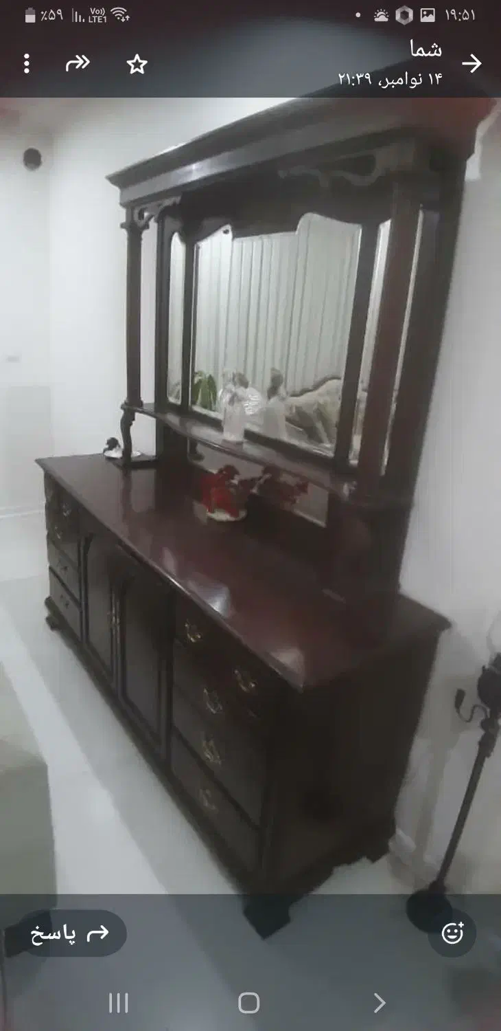 کنسول و آینه عتیقه|بوفه، ویترین، کنسول|پردیس, فاز ۲|دیوار