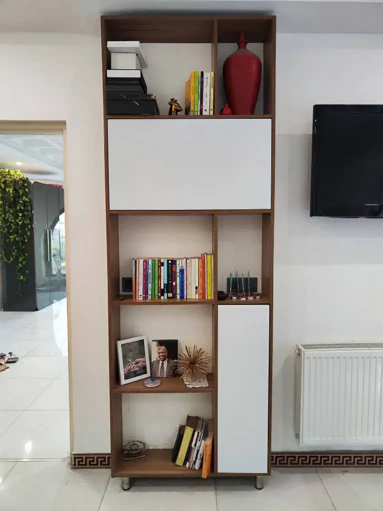 کتابخانه دکوراتیو MDF|کتابخانه، شلف، قفسه‌های دیواری|بابل, |دیوار