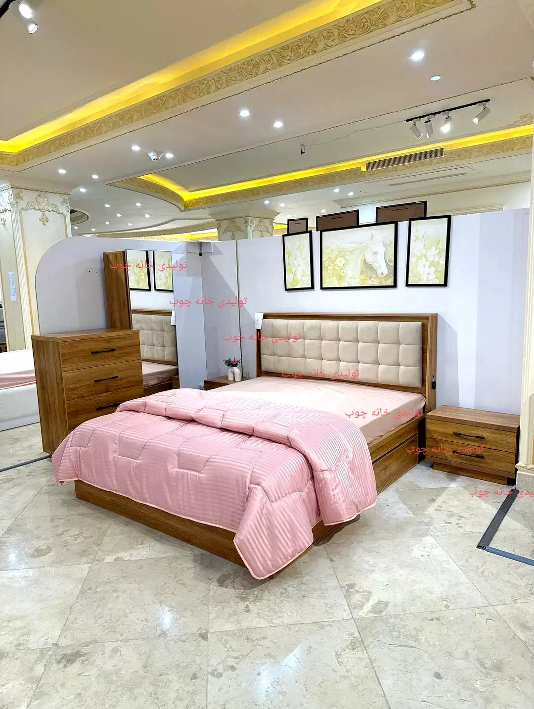 سرویس خواب مدل جذاب پروما|تخت و سرویس خواب|همدان, |دیوار