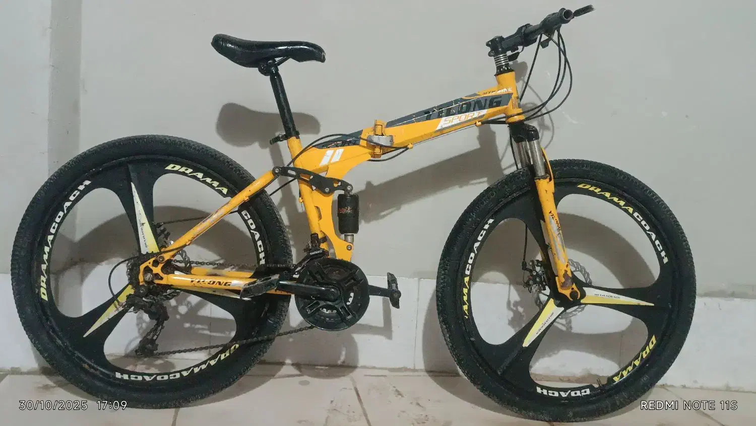 دوچرخه تاشو(درحد نو)|دوچرخه، اسکیت، اسکوتر|هامون, |دیوار