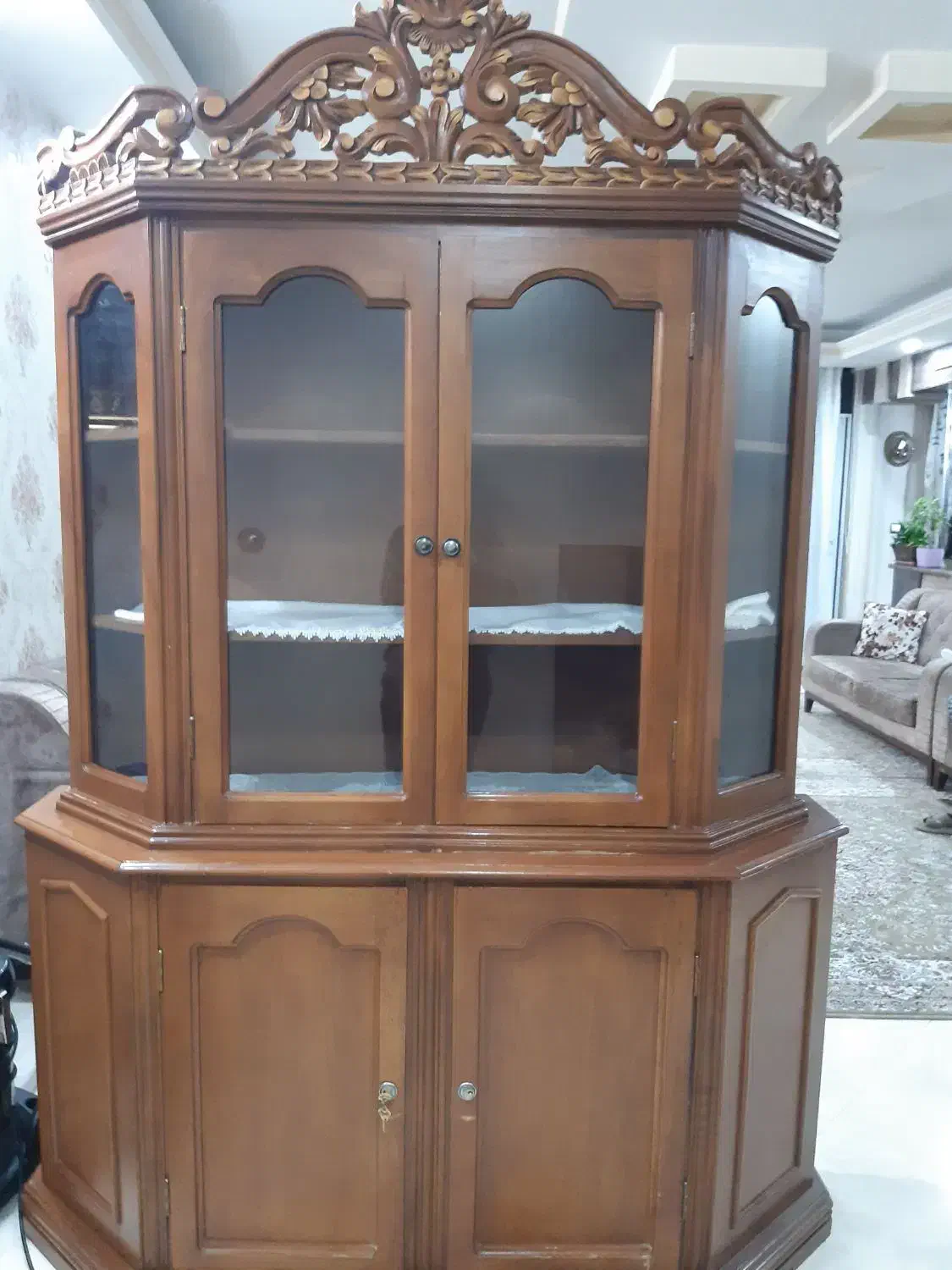 بوفه تمام چوب|بوفه، ویترین، کنسول|مشهد, سمزقند|دیوار