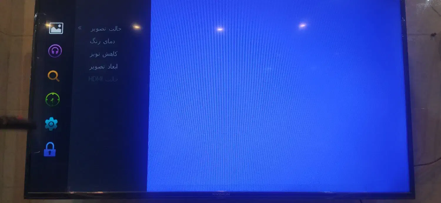 تلویزیون ۴۹ اینچ ویژن|تلویزیون و پروژکتور|شهرکرد, |دیوار