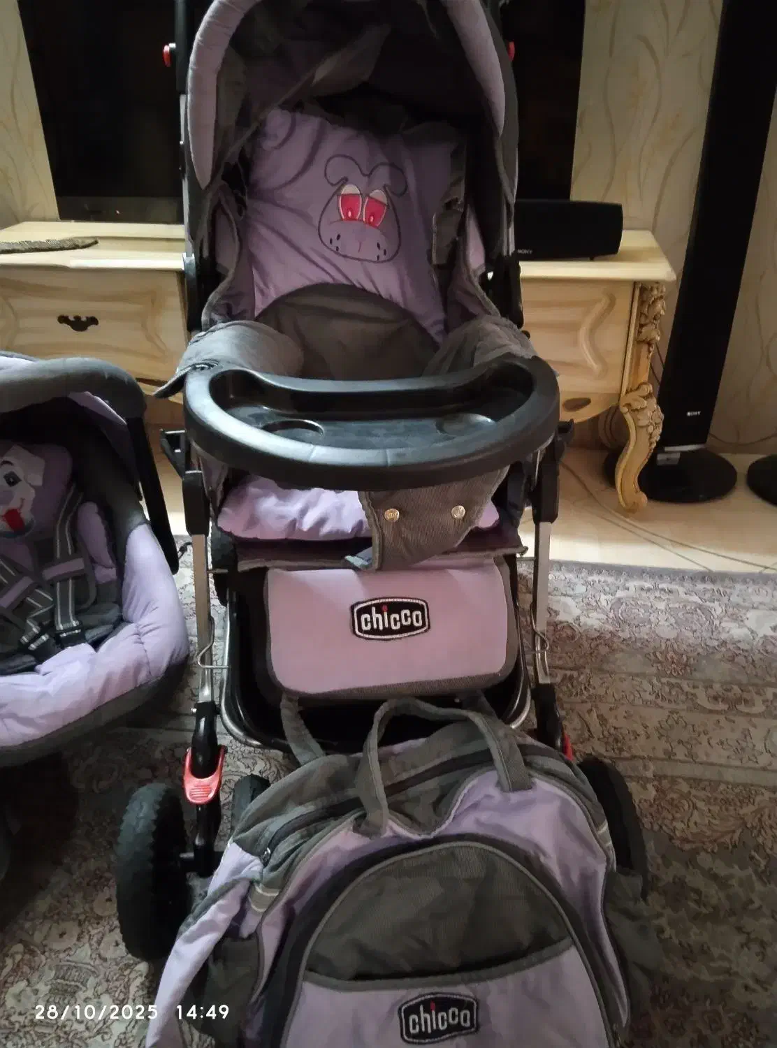 فروش ست چهار تیکه کم کارکرد با کیفیت مارک چیکو|اسباب و اثاث بچه|اردبیل, |دیوار