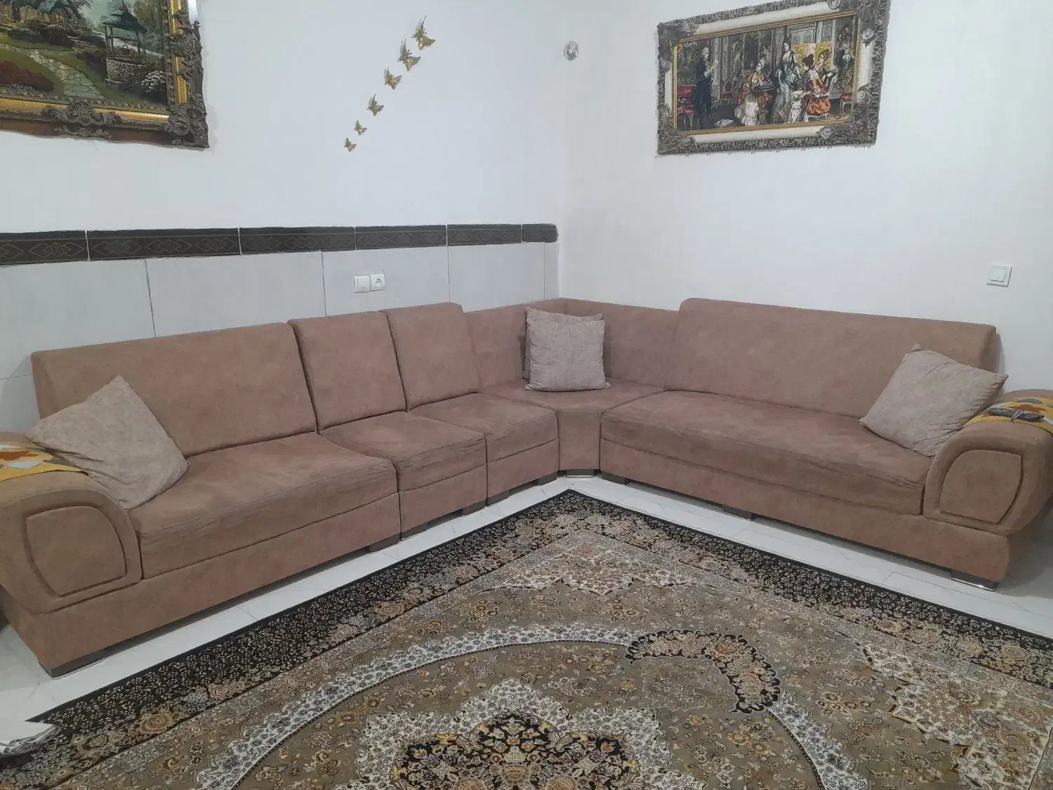 مبل ال راحتی|مبلمان خانگی و میز عسلی|رباطکریم, آدران|دیوار