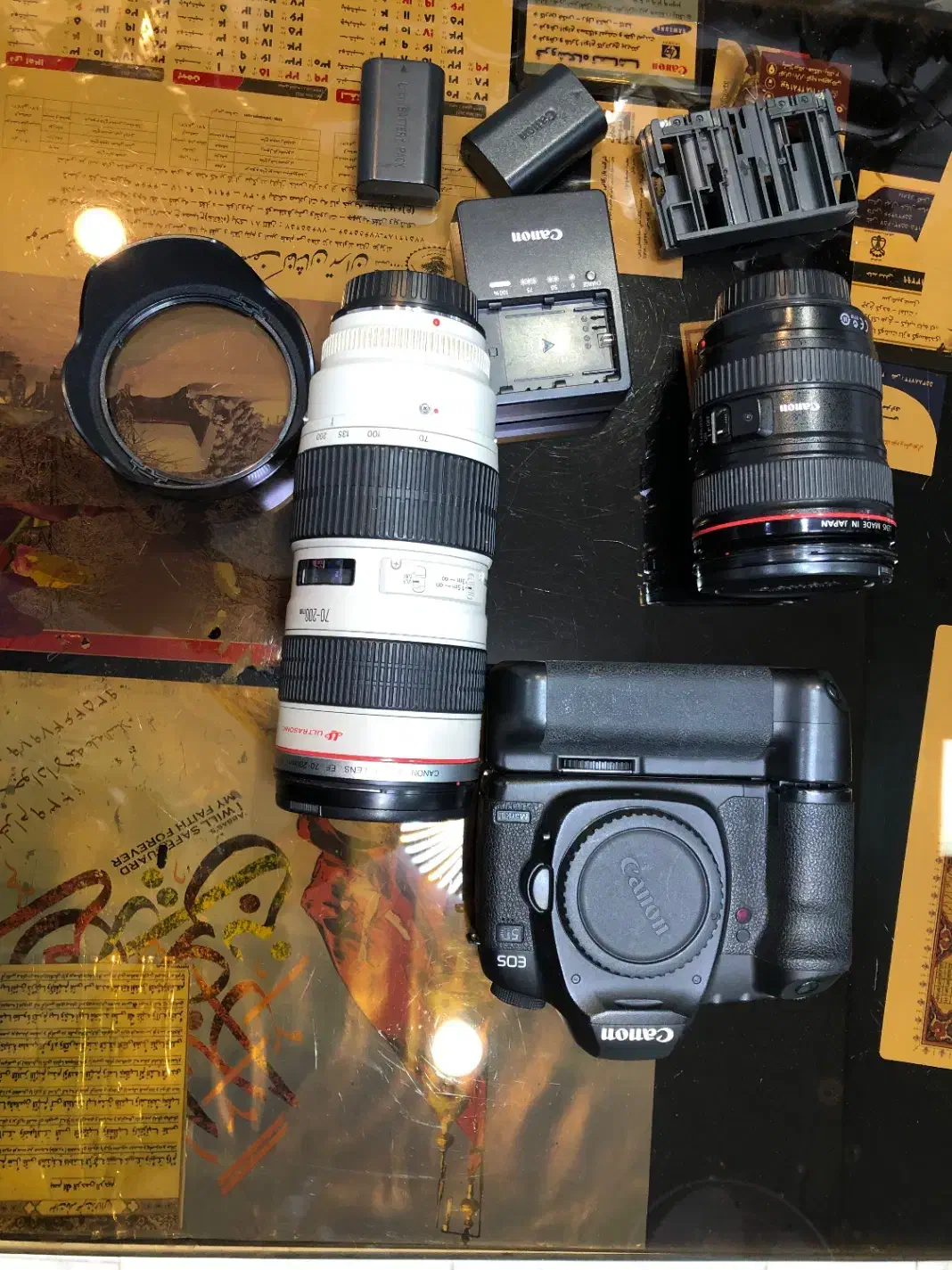 دوربین عکاسی 5d مارک 2 با تمام تجهیزارت|دوربین عکاسی و فیلمبرداری|ری, شهرک نظامی|دیوار