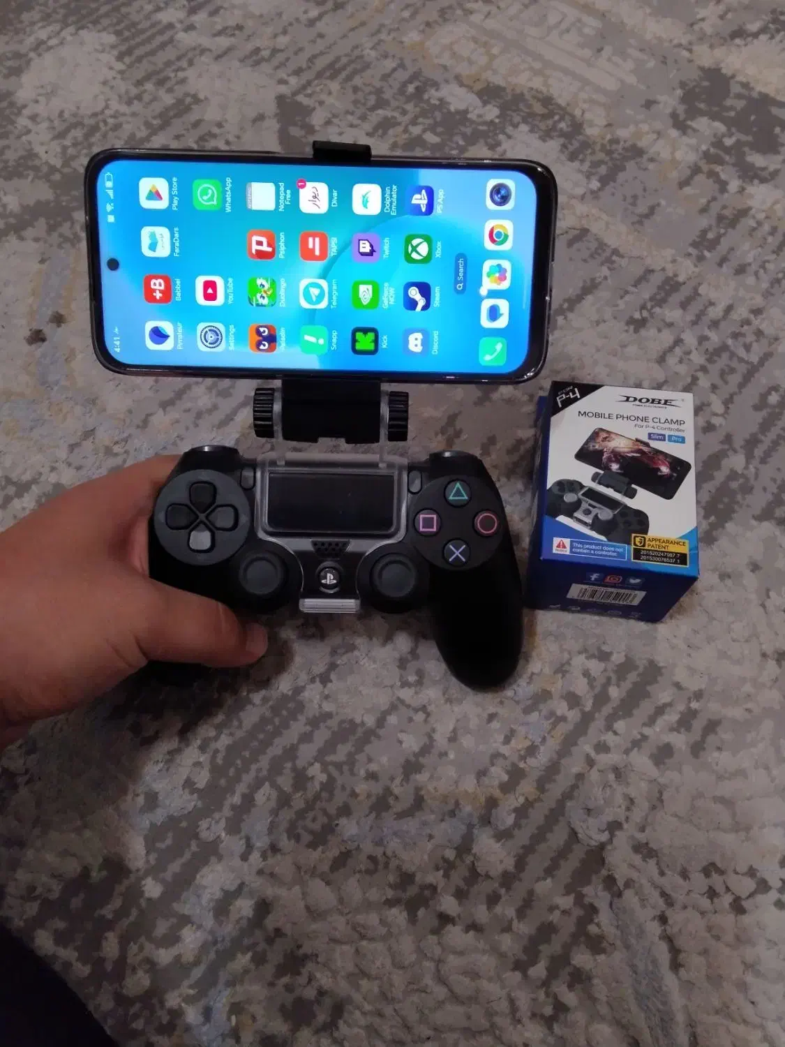 گیره دسته بازی پلی استیشن ۴ به گوشی playstation 4|کنسول، بازی ویدئویی و آنلاین|شیراز, قصرالدشت|دیوار