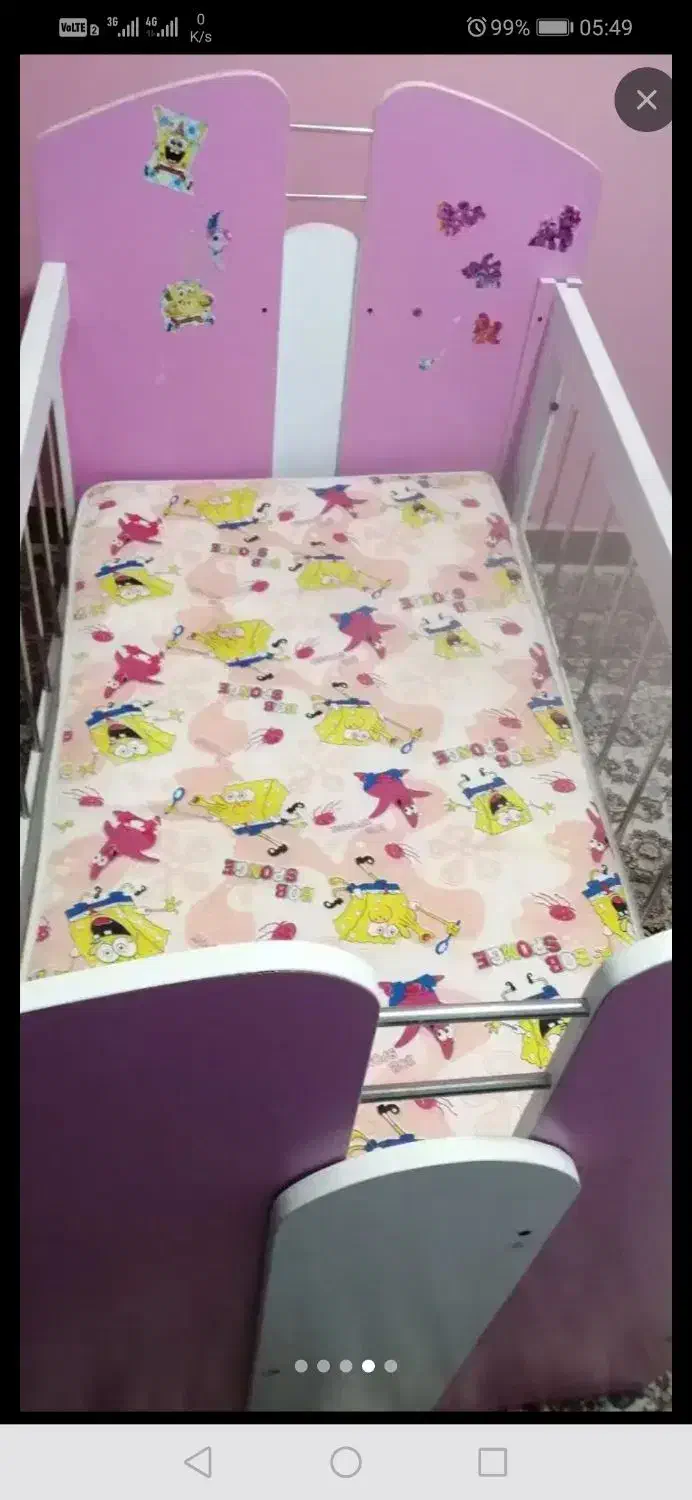 تختخواب کودک زیر 4 سال|تشک تختخواب|ساری, |دیوار