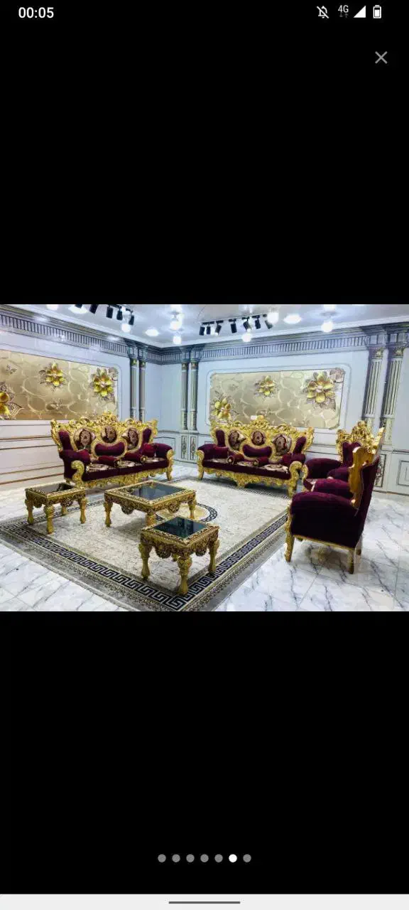 مبل/مبلمان/مبل سلطنتی|مبلمان خانگی و میز عسلی|فلاورجان, |دیوار