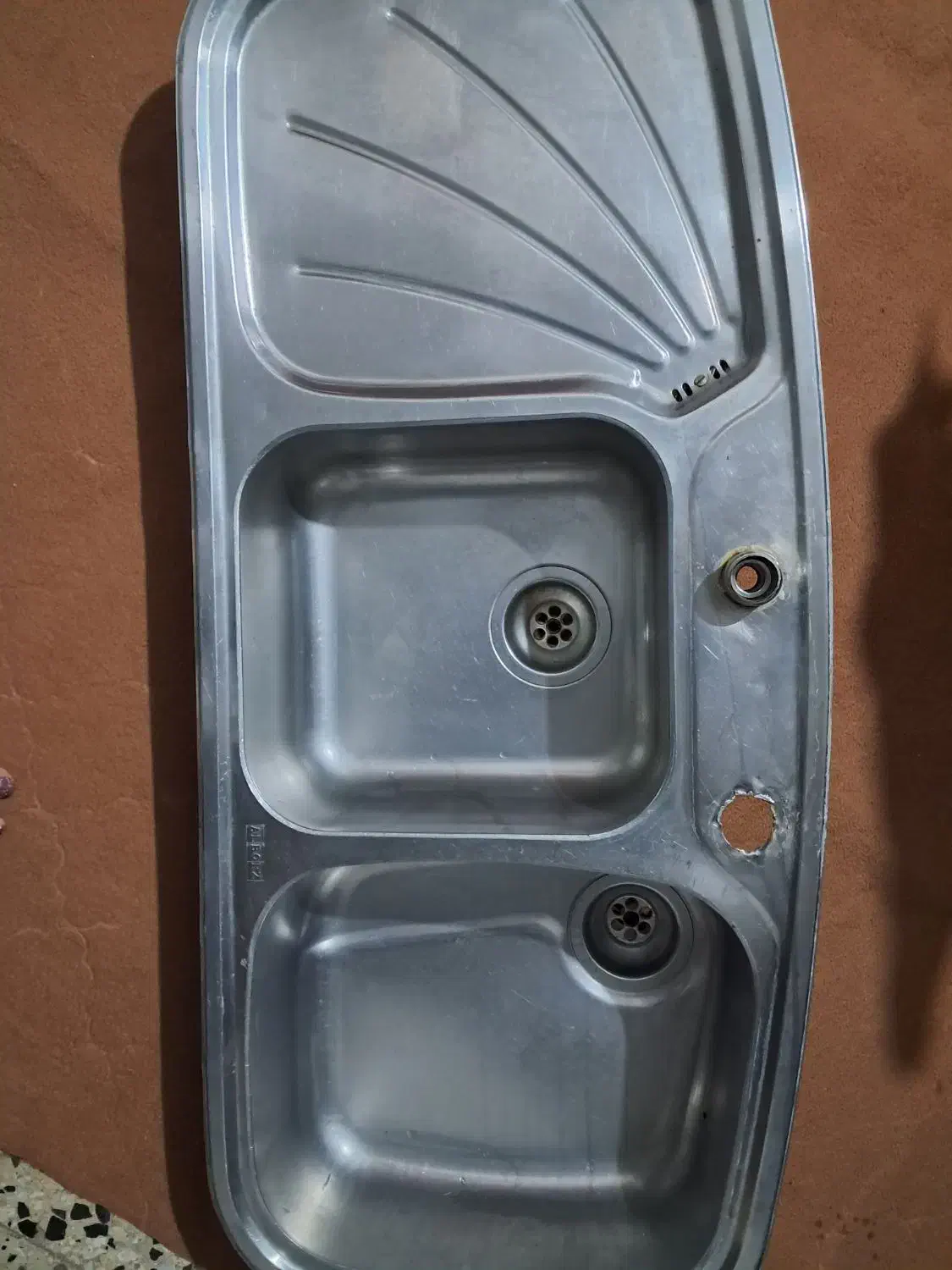 سینک دو قلو|آب‌چکان و نظم‌دهنده ظروف|آستانه اشرفیه, |دیوار