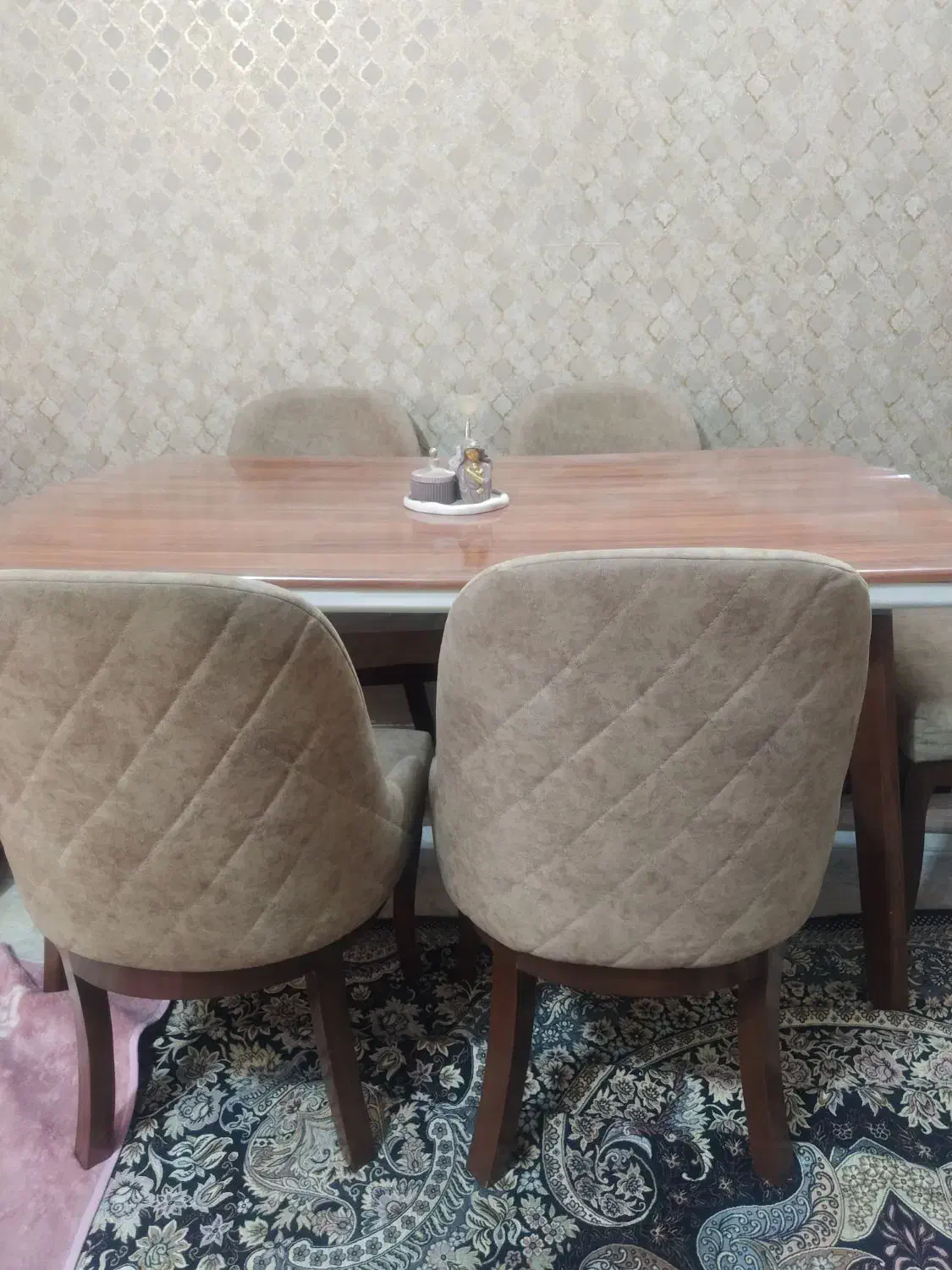 میز نهارخوری چوب راش|میز و صندلی غذاخوری|زاهدان, |دیوار