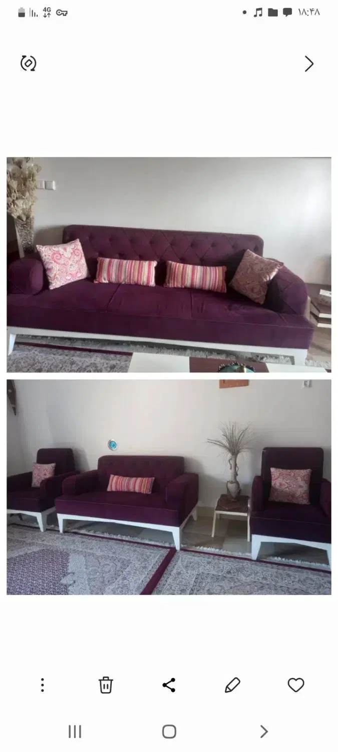 مبلمان ۷نفره درحدنو سالم تمیز نشیمن نو.پیام بزارید|مبلمان خانگی و میز عسلی|جهرم, |دیوار