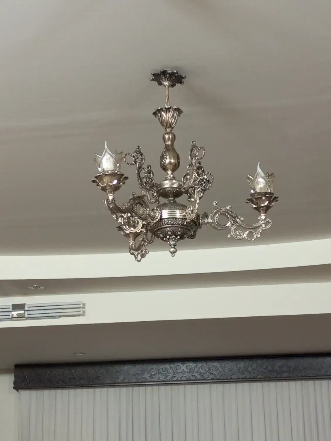 لوستر سه شعله|لوستر و چراغ آویز|نیشابور, شهرک فیروزه|دیوار