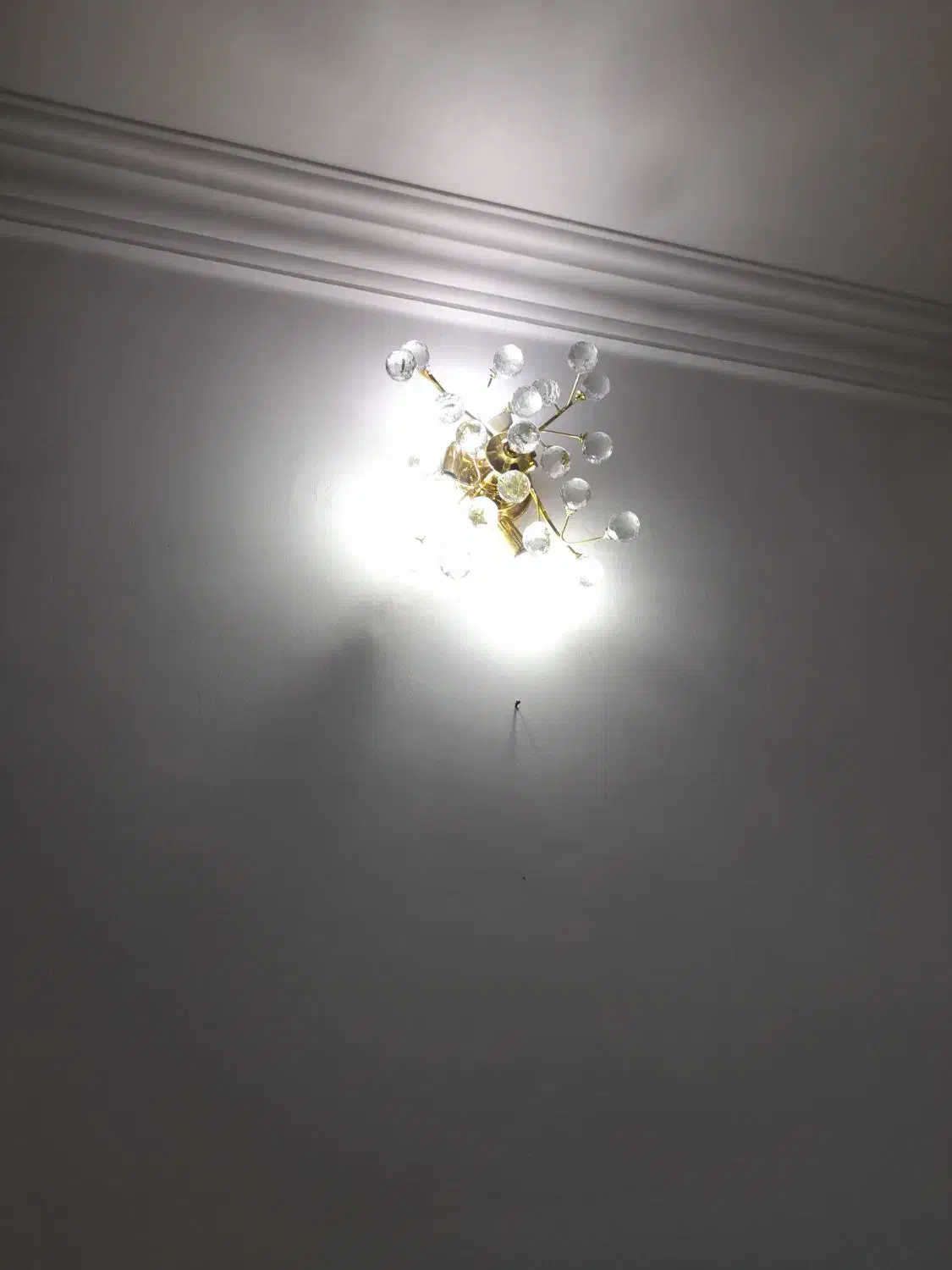 لوستر برنجی زیبا|لوستر و چراغ آویز|گرگان, |دیوار