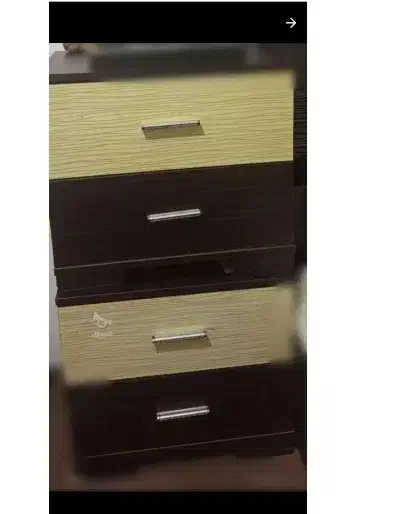 تخت خواب + میز آینه+ پاتختی|تخت و سرویس خواب|گلستان (تهران), |دیوار